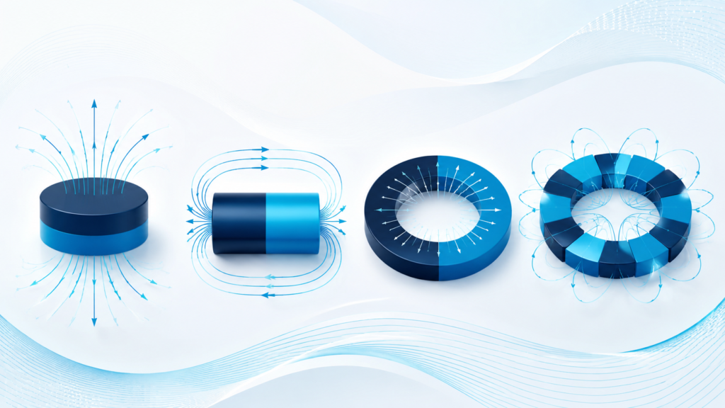 Magnetisation Directions: Axial, Diametric, Radial & Multipole